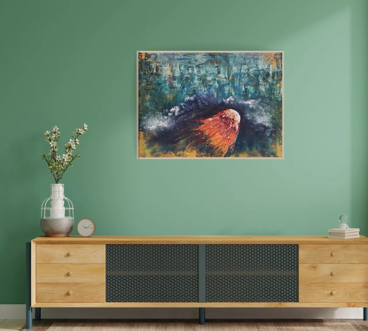 Unikat: Mehr Meer, 70 cm x 90 cm, Acryl auf Leinwand