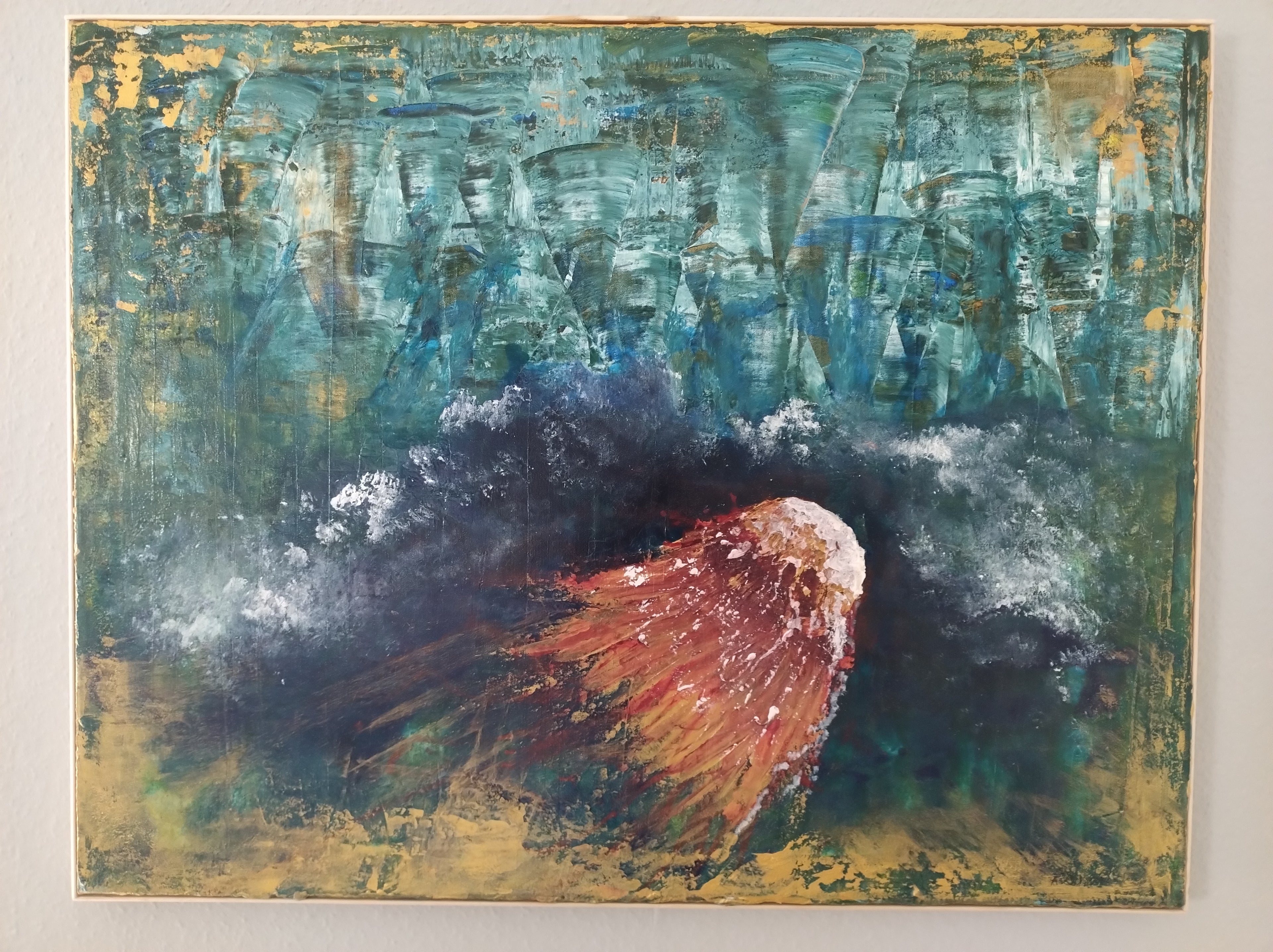 Unikat: Mehr Meer, 70 cm x 90 cm, Acryl auf Leinwand