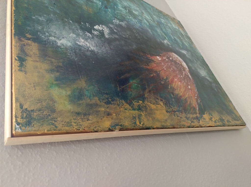 Unikat: Mehr Meer, 70 cm x 90 cm, Acryl auf Leinwand