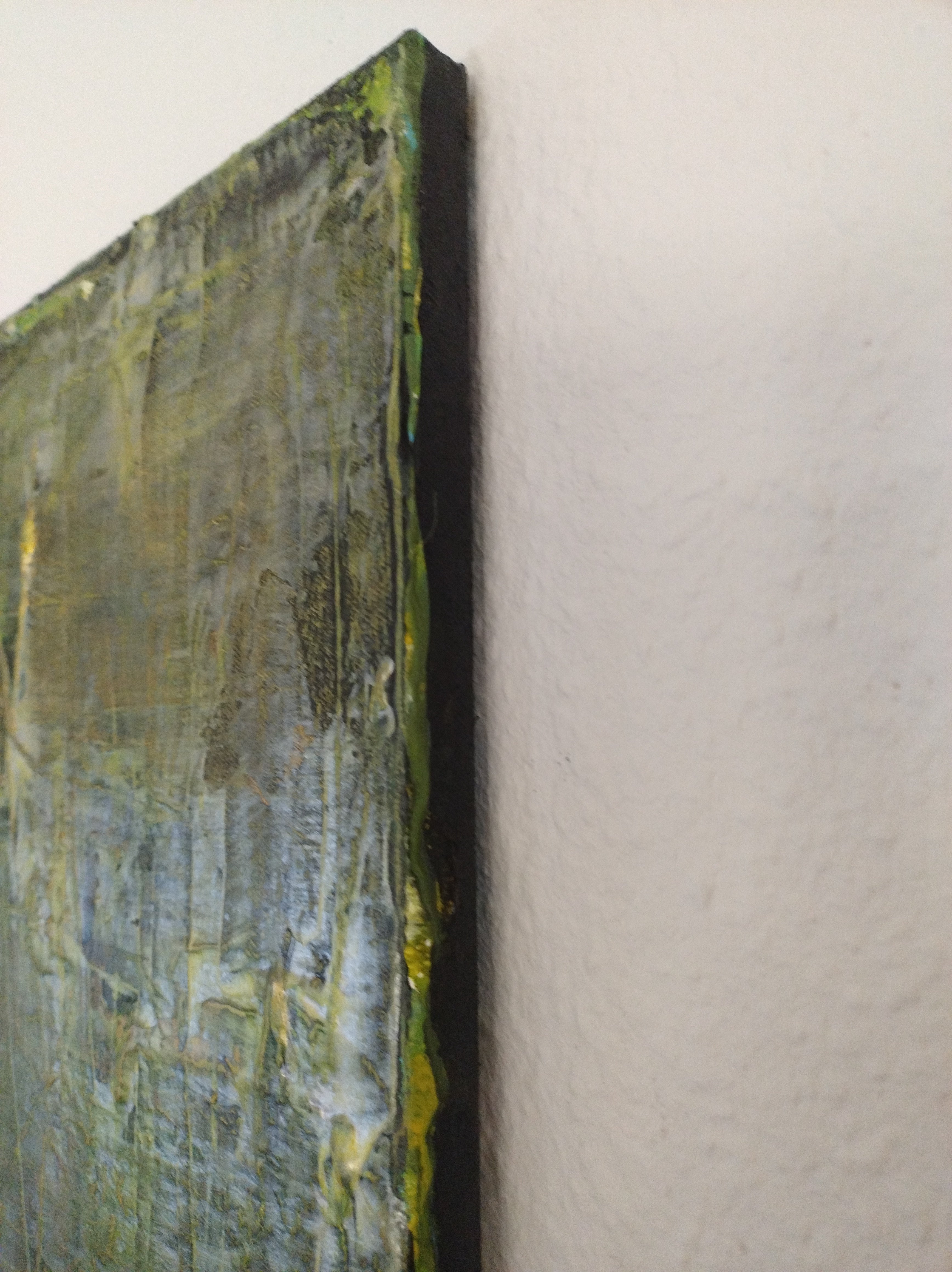 Unikat: Schneck, 70 cm x 90 cm, Acryl auf Marmormehl und Leinwand