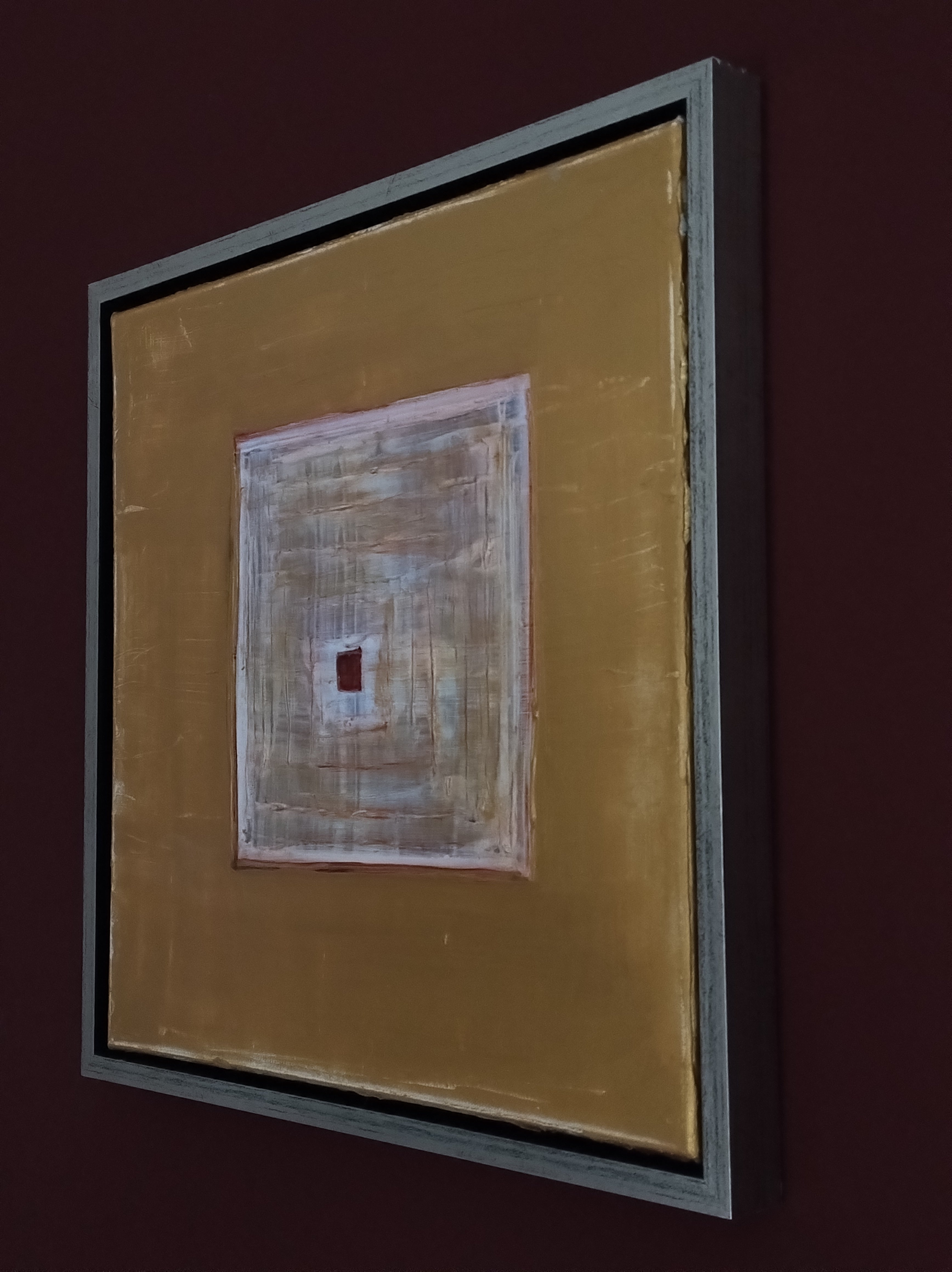 Unikat: Farbspiel Backbord, 40 cm x 40 cm, Acryl auf Leinwand, 2025