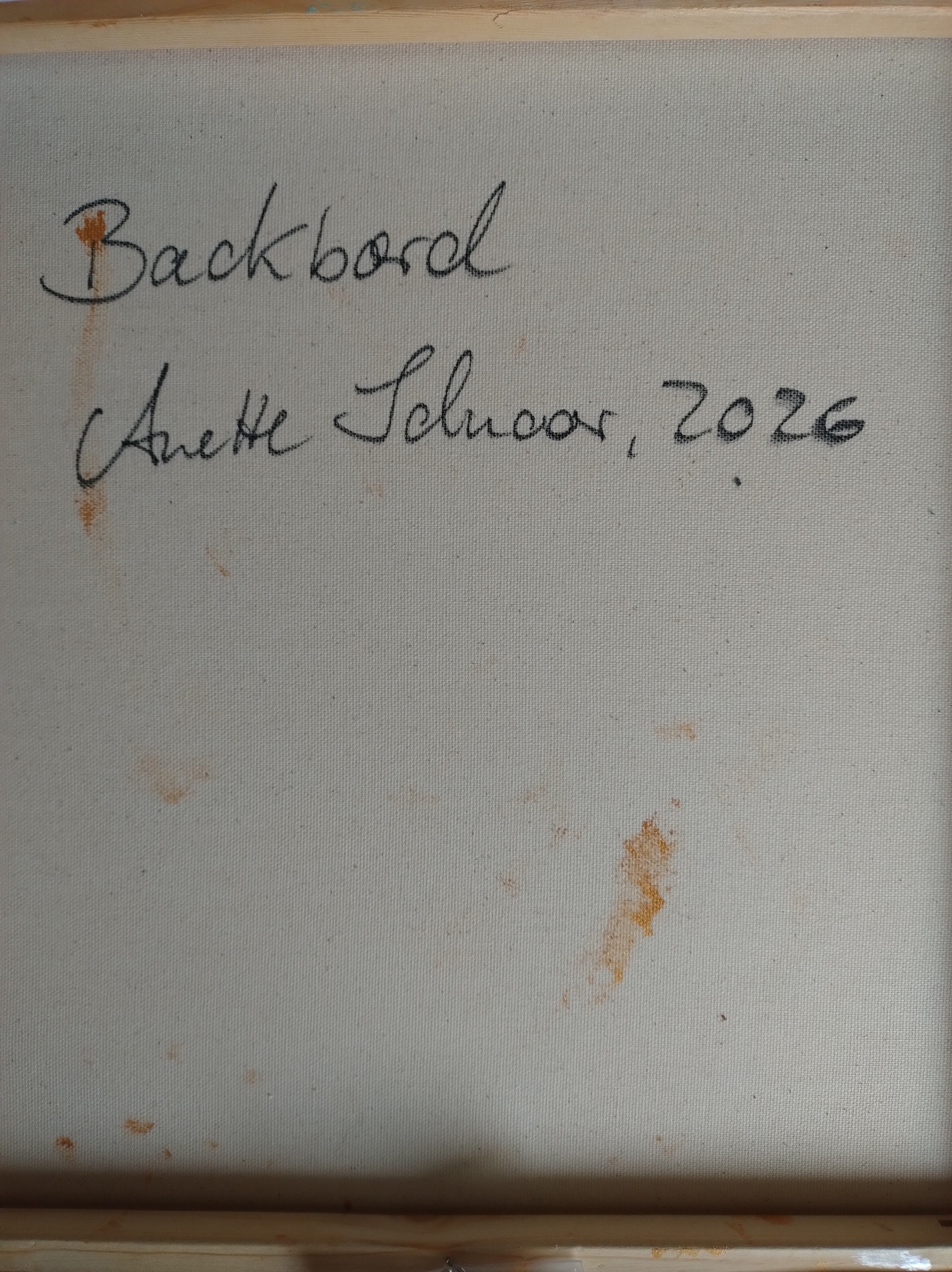 Unikat: Farbspiel Backbord, 40 cm x 40 cm, Acryl auf Leinwand, 2025