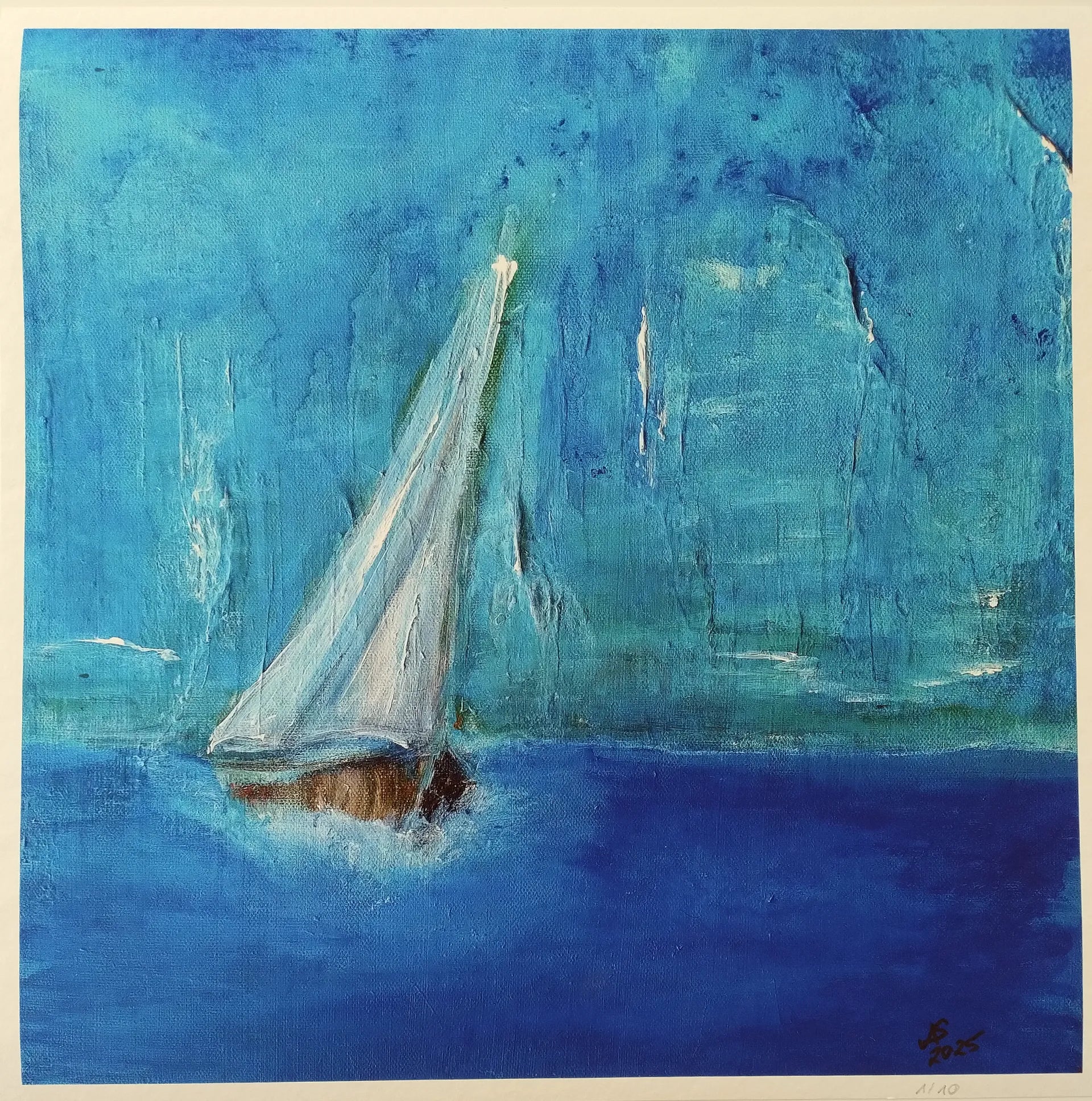 FineArt-Print auf Papier, limitierte Auflage: "Luv", 42 cm x 42 cm