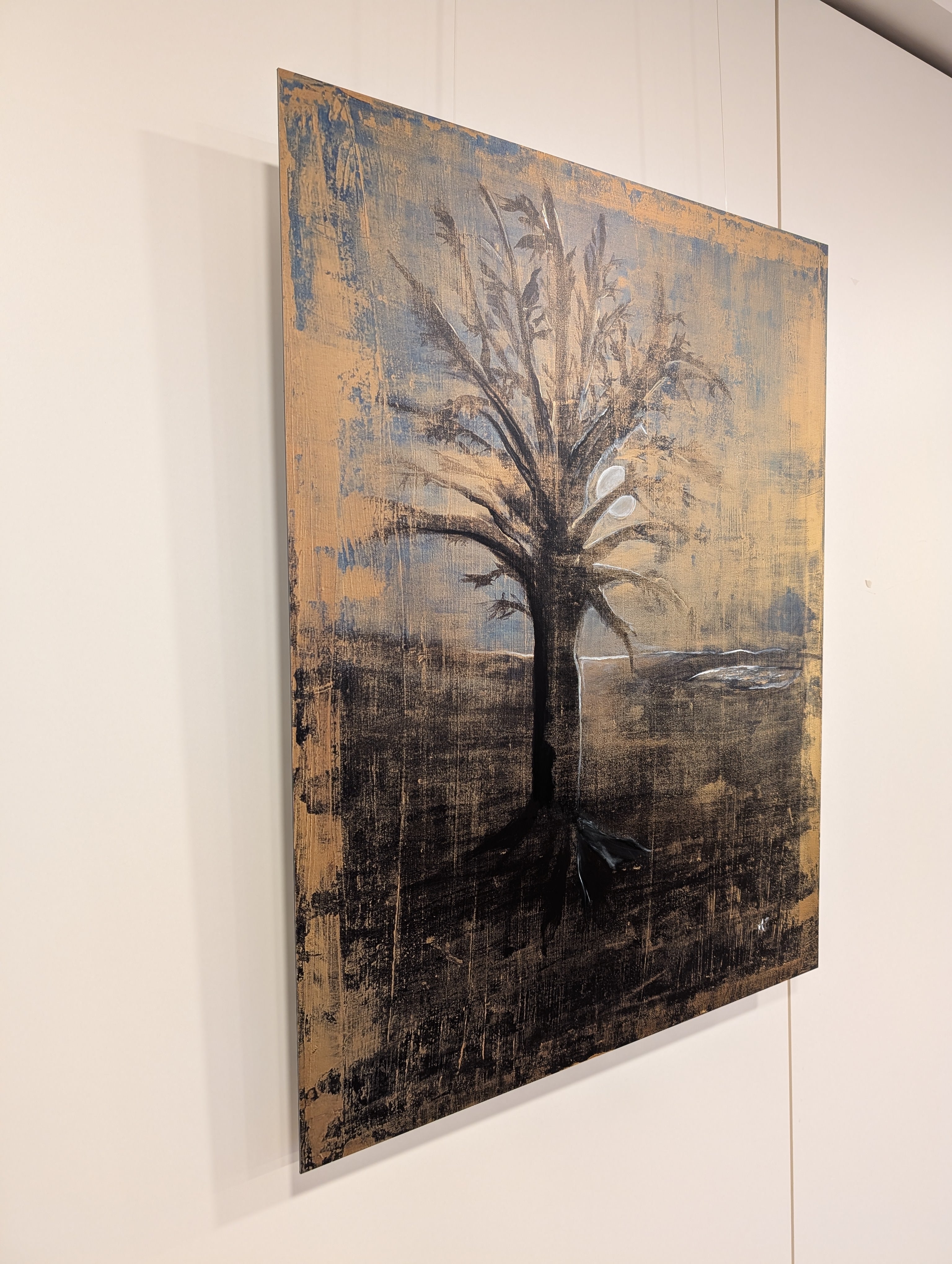 Art-Print Unikat auf gebürstetem Aluminium: "Traumbaum", 80 cm x 102,6 cm