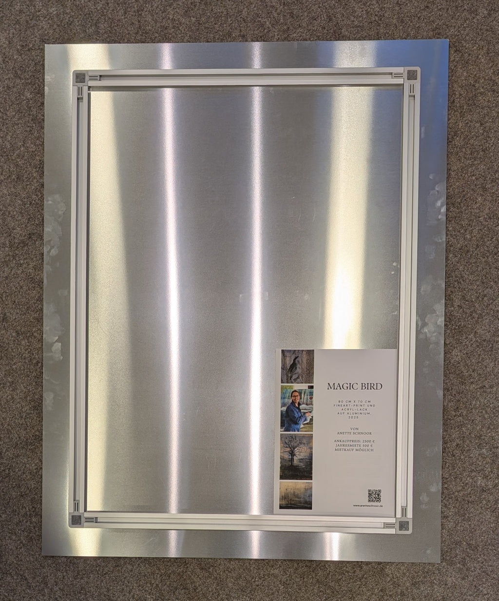 Art-Print Unikat auf gebürstetem Aluminium: "Traumbaum", 80 cm x 102,6 cm