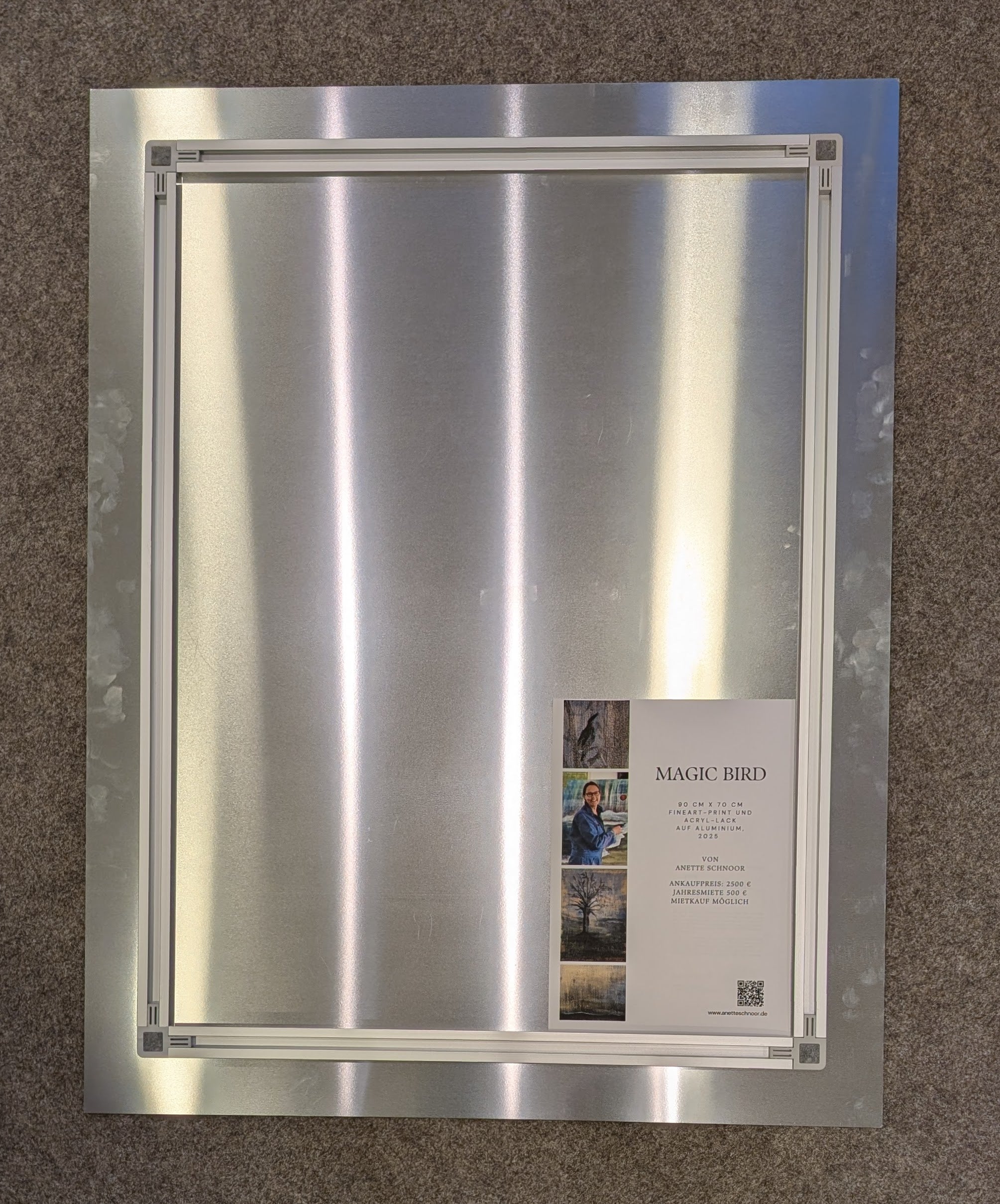 Art-Print Unikat auf gebürstetem Aluminium: "Traumbaum", 80 cm x 102,6 cm