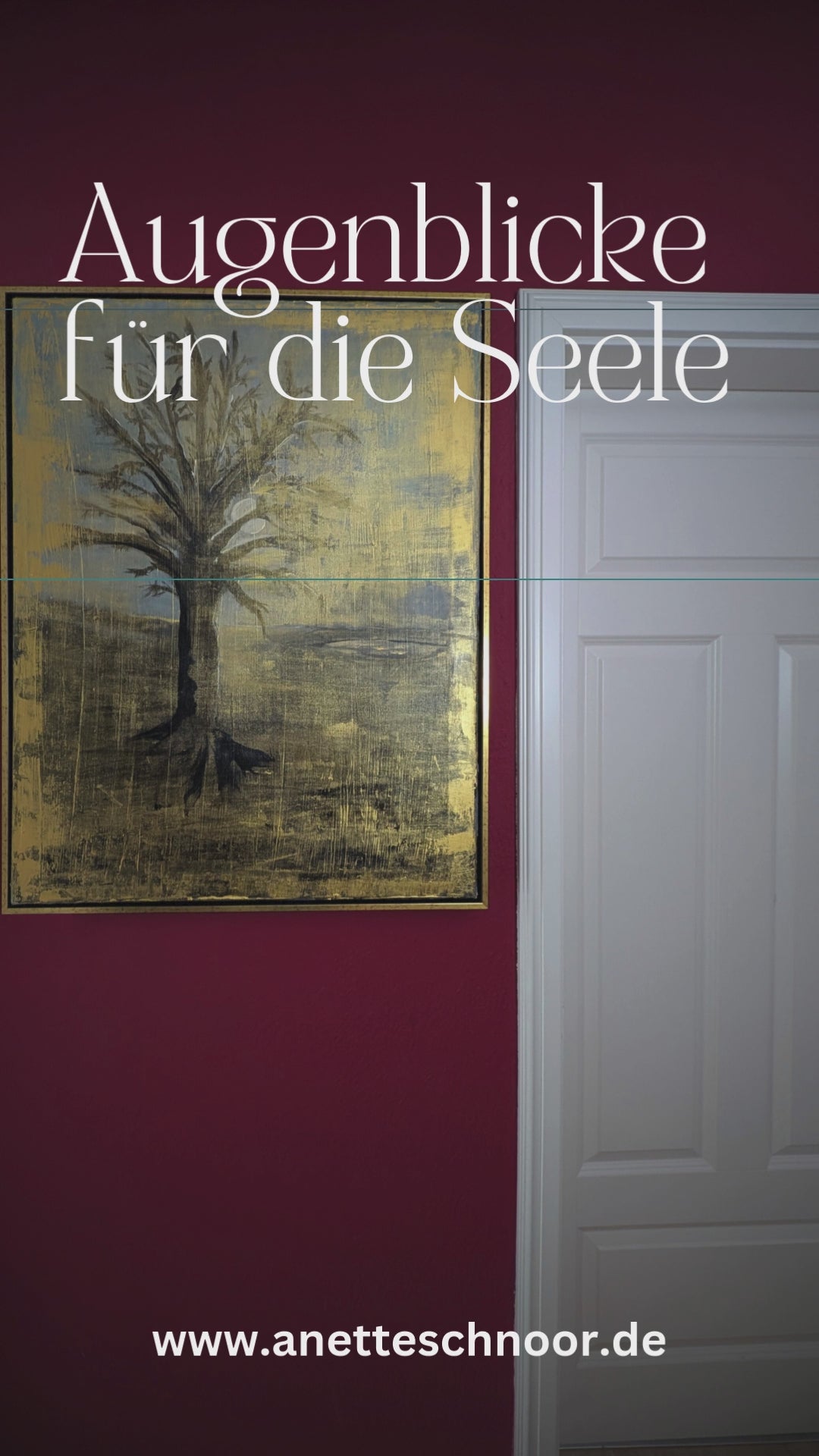 Unikat: Magic Bird, 90 cm x 70 cm, Acryl + Goldpigmente auf Leinwand